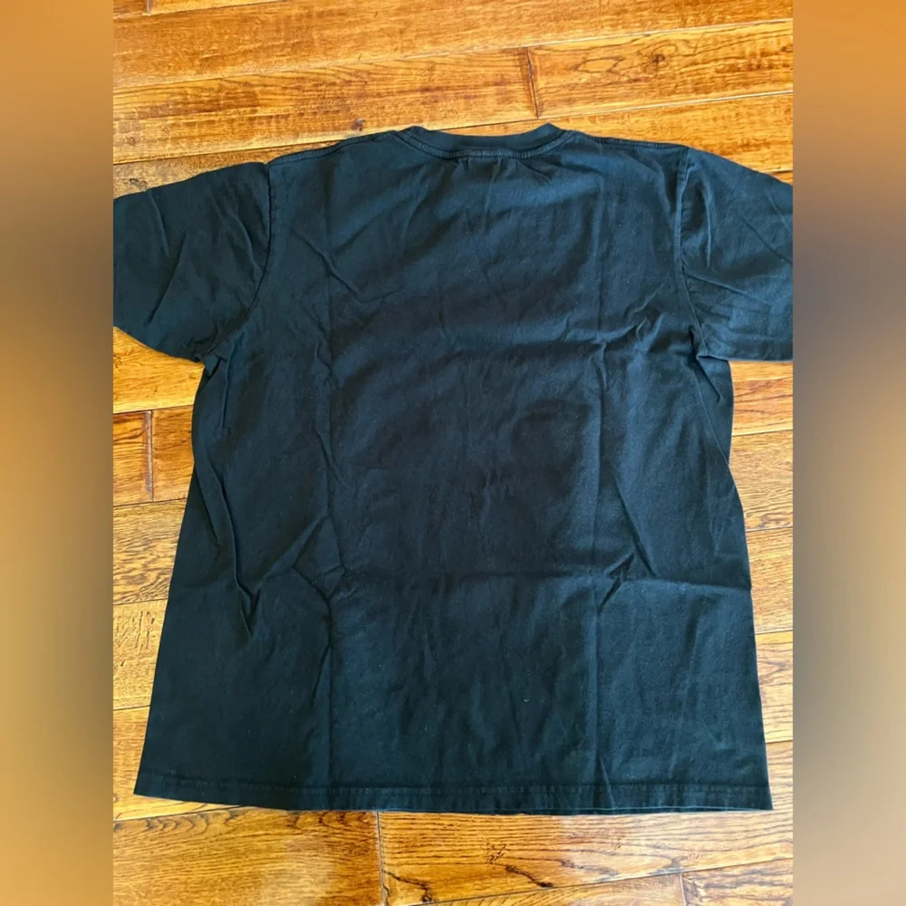 Japan Samurai Graphic T-Shirt Short Sleeves Unisex Black Size L